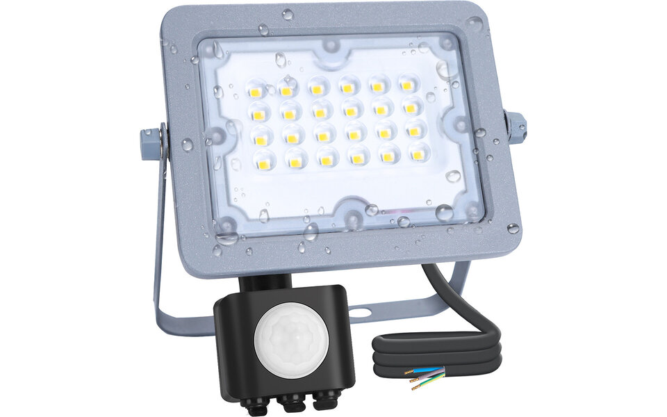 HLW LED LED Construction Lamp 20W Waterproof IP65 - Adjustable with Sensor Bright Cool White 6500K HLW LED LED Construction Lamp 20W Waterproof IP65 - Adjustable with Sensor Bright Cool White 6500K