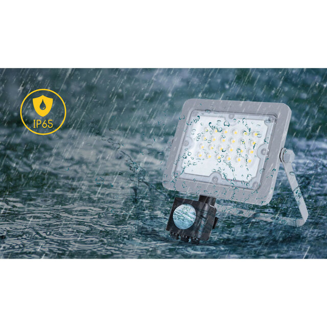 HLW LED LED lamp verstelbaar - Waterdichte LED Bouwlamp & LED wandlamp met sensor, neutraal wit