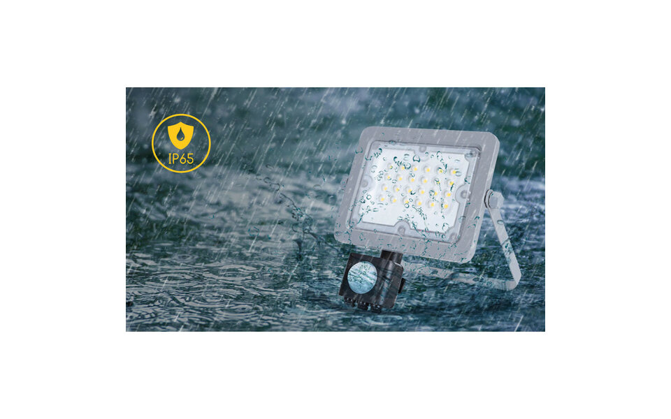 HLW LED LED lamp verstelbaar - Waterdichte LED Bouwlamp & LED wandlamp met sensor, neutraal wit