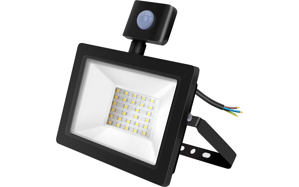 HLW LED Waterdichte LED Bouwlamp & LED Wandlamp met Sensor IP65 - Koud Wit 6000K