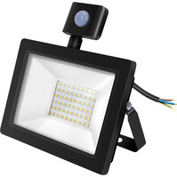 LED Bouwlamp 30W met Sensor - Waterdicht Mat Zwart IP65 LED Bouwlamp 30W met Sensor - Waterdicht Mat Zwart IP65