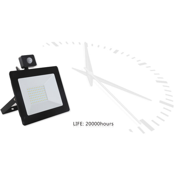 HLW LED LED Bouwlamp 30W met Sensor - Waterdichte LED Bouwlamp & Wandlamp, Neutraal Wit 4000K HLW LED LED Bouwlamp 30W met Sensor - Waterdichte LED Bouwlamp & Wandlamp, Neutraal Wit 4000K