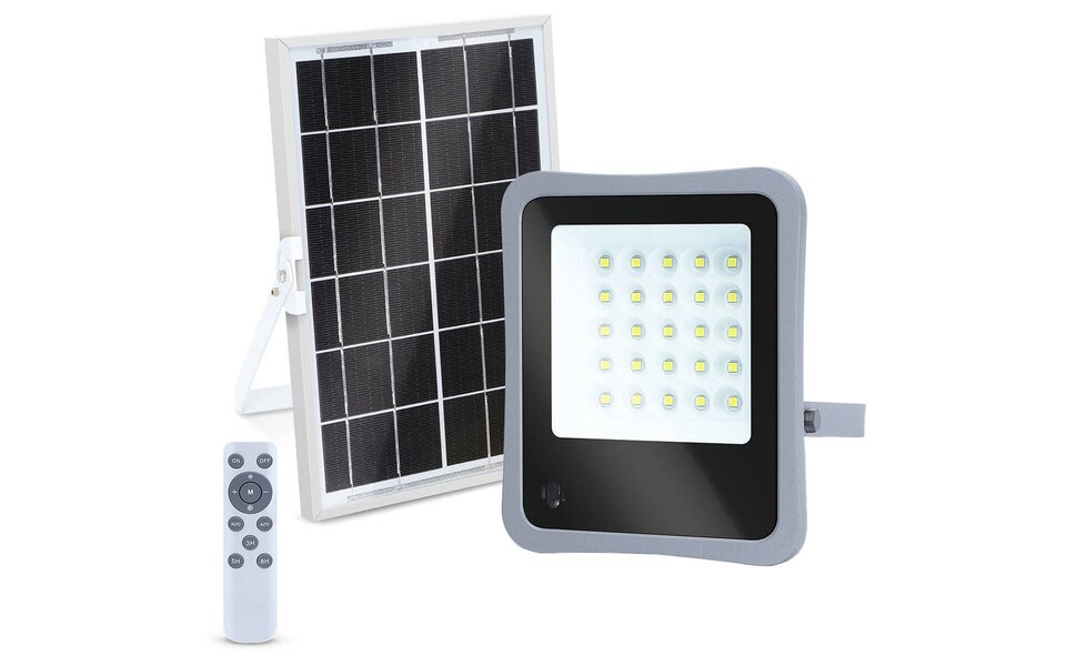 HLW LED LED Construction Lamp and Garden Wall Lamp Solar 50W Waterproof IP65 Cool White 6000K Daylight White