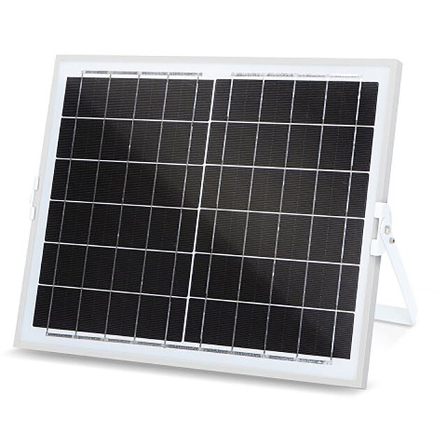 HLW LED LED Floodlight 100W Solar - Waterdichte LED Vloer- & Wandlamp IP65, Koud Wit Daglicht 6000K