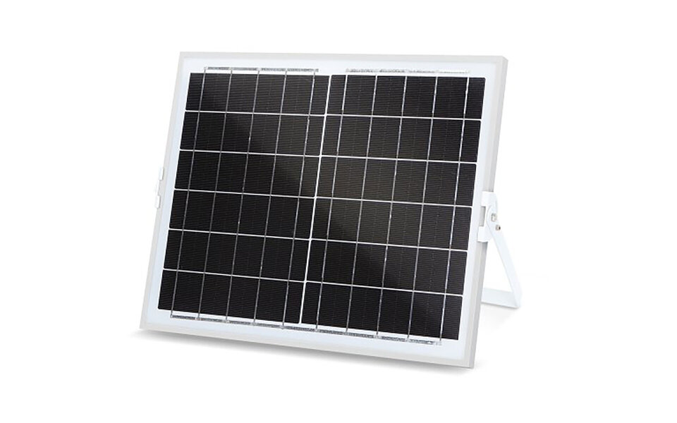 HLW LED LED Floodlight 100W Solar - Waterdichte LED Vloer- & Wandlamp IP65, Koud Wit Daglicht 6000K