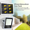 HLW LED LED Floodlight 100W Solar - Waterproof LED Floor & Wall Lamp IP65, Cool White Daylight 6000K