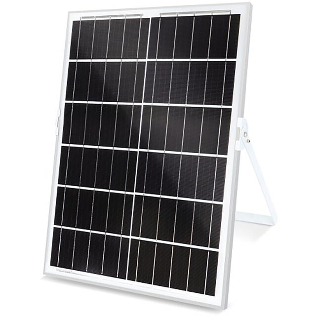 HLW LED LED Floodlight Solar 300W - Waterdichte IP65 LED Bouwlamp & Tuin Wandlamp Koud Wit 6000K