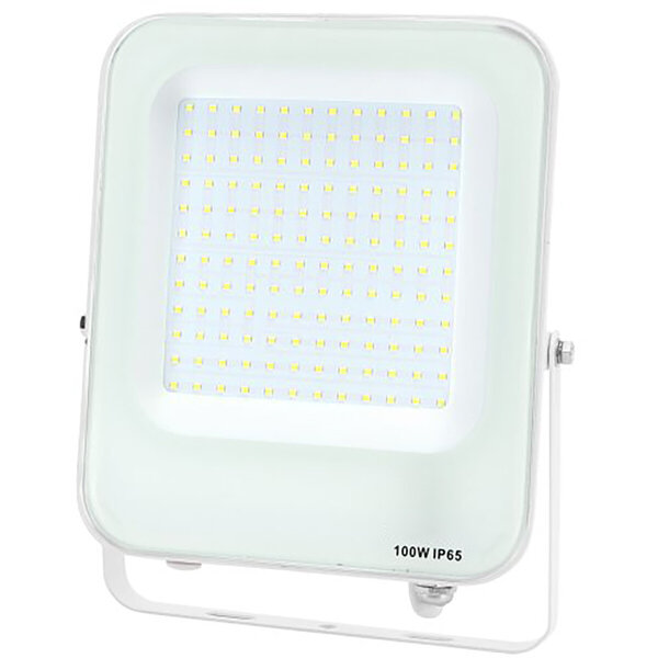 HLW LED Witte LED Bouwlamp 100W - IP65 Waterdicht, Beam Angle Verstelbaar, Koud Wit 6000K Daglicht Wit HLW LED Witte LED Bouwlamp 100W - IP65 Waterdicht, Beam Angle Verstelbaar, Koud Wit 6000K Daglicht Wit