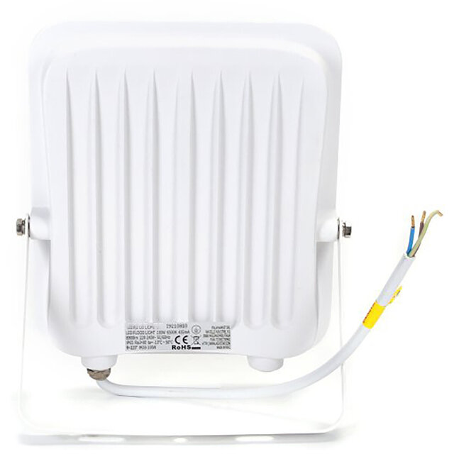 HLW LED White LED Construction Lamp 100W - IP65 Waterproof, Adjustable Beam Angle, Cool White 6000K Daylight White