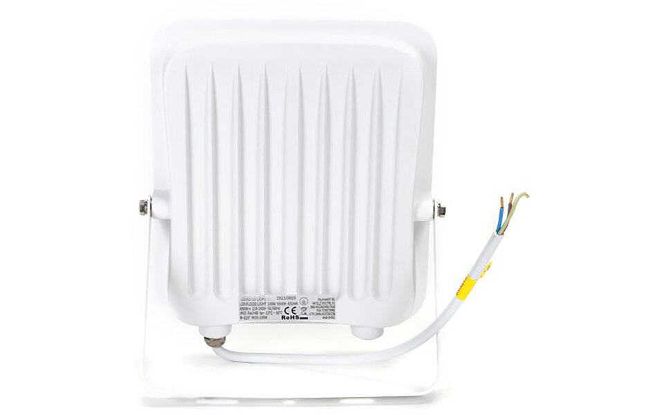 HLW LED Witte LED Bouwlamp 100W - IP65 Waterdicht, Beam Angle Verstelbaar, Koud Wit 6000K Daglicht Wit HLW LED Witte LED Bouwlamp 100W - IP65 Waterdicht, Beam Angle Verstelbaar, Koud Wit 6000K Daglicht Wit