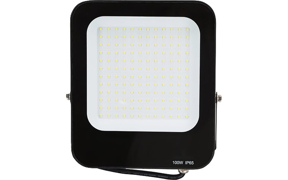 HLW LED LED Construction Lamp IP65 Waterproof - Black & White LED Lamp, Adjustable Beam Angle, Cool White 6000K Daylight White