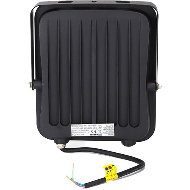 HLW LED LED Construction Lamp IP65 Waterproof - Black & White LED Lamp, Adjustable Beam Angle, Cool White 6000K Daylight White