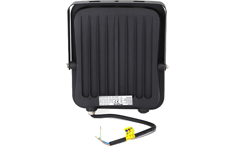 HLW LED LED Construction Lamp IP65 Waterproof - Black & White LED Lamp, Adjustable Beam Angle, Cool White 6000K Daylight White