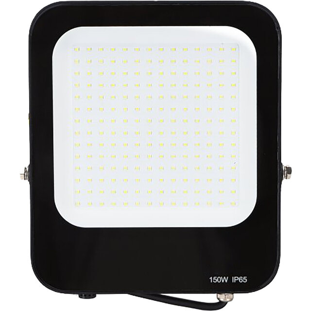 Zwarte en witte waterdichte LED bouwlamp 150W met 13500 lumen en koel wit licht 6500K Zwarte en witte waterdichte LED bouwlamp 150W met 13500 lumen en koel wit licht 6500K