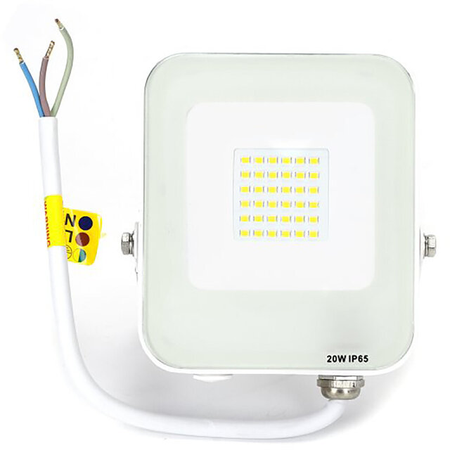 Waterdichte verstelbare LED bouwlamp 20W met neutraal wit licht 4000K en 1800 lumen Waterdichte verstelbare LED bouwlamp 20W met neutraal wit licht 4000K en 1800 lumen