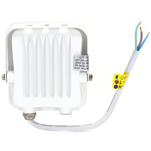 HLW LED Witte LED Bouwlamp 20W - IP65 Waterdicht & Beam Angle Verstelbaar, Neutraal Wit HLW LED Witte LED Bouwlamp 20W - IP65 Waterdicht & Beam Angle Verstelbaar, Neutraal Wit