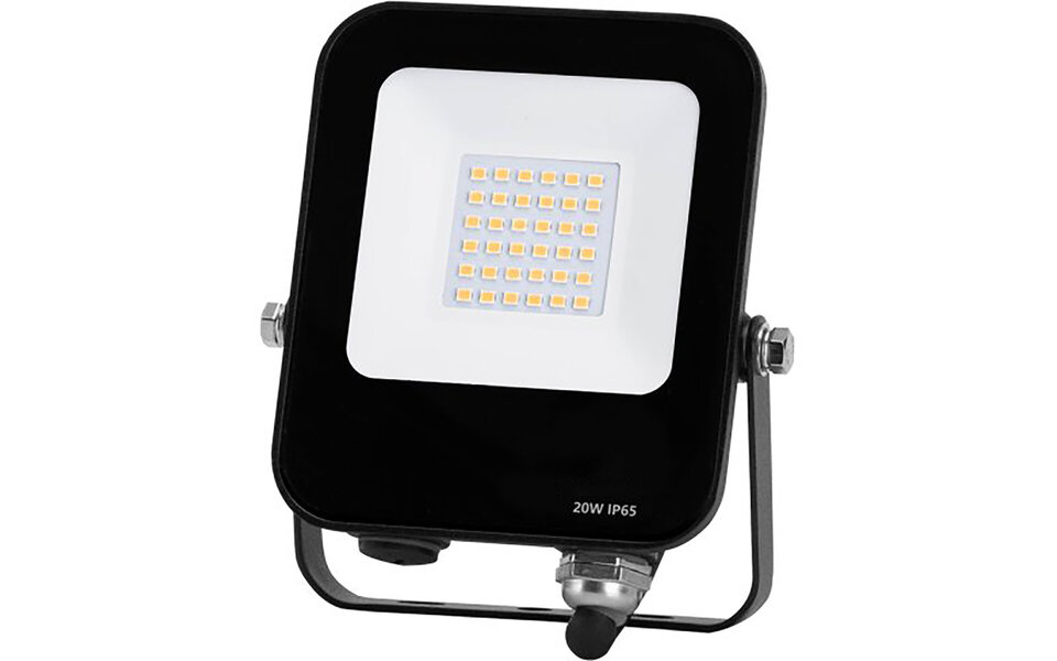 HLW LED Waterdichte LED Bouwlamp IP65 - Zwarte & Witte LED Lamp, Neutraal Wit, Verstelbare Beam Angle