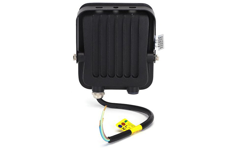 HLW LED Waterproof LED Construction Lamp IP65 - Black & White LED Lamp, Neutral White, Adjustable Beam Angle