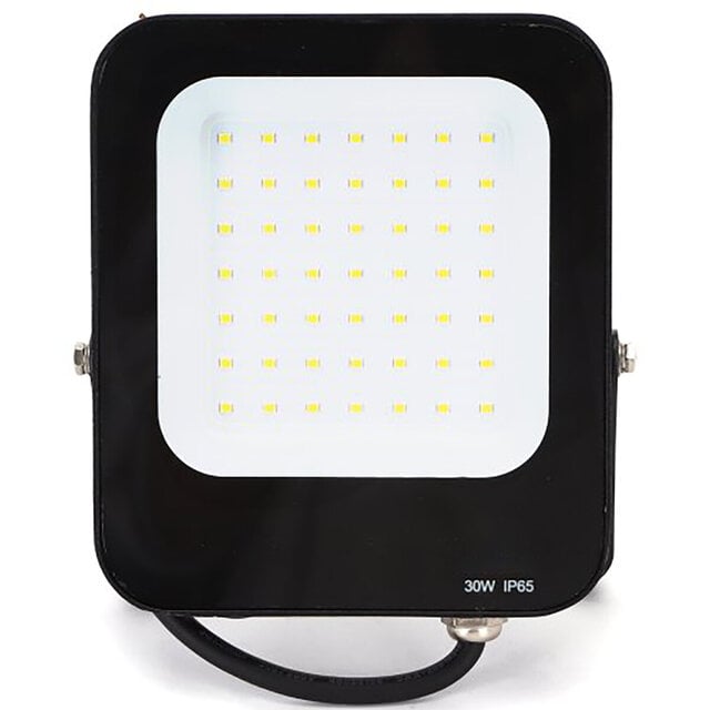 Zwarte en witte waterdichte LED bouwlamp 30W met verstelbare beam angle en 2700 lumen lichtopbrengst Zwarte en witte waterdichte LED bouwlamp 30W met verstelbare beam angle en 2700 lumen lichtopbrengst