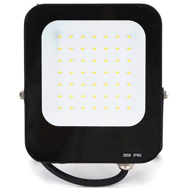 Zwarte en witte waterdichte LED bouwlamp 30W met verstelbare beam angle en 2700 lumen lichtopbrengst
