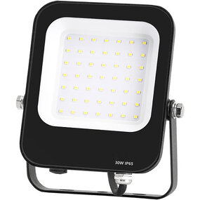 Waterdichte LED Bouwlamp IP65 - Zwart & Wit, 6000K Koud Wit Waterdichte LED Bouwlamp IP65 - Zwart & Wit, 6000K Koud Wit
