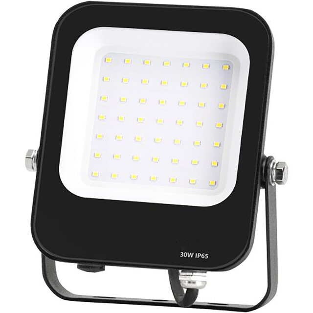 Waterdichte LED Bouwlamp IP65 - Zwart & Wit, 6000K Koud Wit Buitenverlichting Waterdichte LED Bouwlamp IP65 - Zwart & Wit, 6000K Koud Wit Buitenverlichting