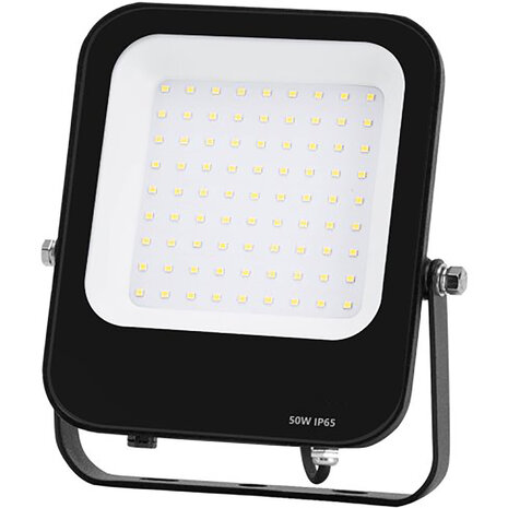 LED Bouwlamp 50W IP65 Waterdicht - Zwarte & Witte Vloerlamp met Verstelbare Beam Angle, Koud Wit 6000K LED Bouwlamp 50W IP65 Waterdicht - Zwarte & Witte Vloerlamp met Verstelbare Beam Angle, Koud Wit 6000K
