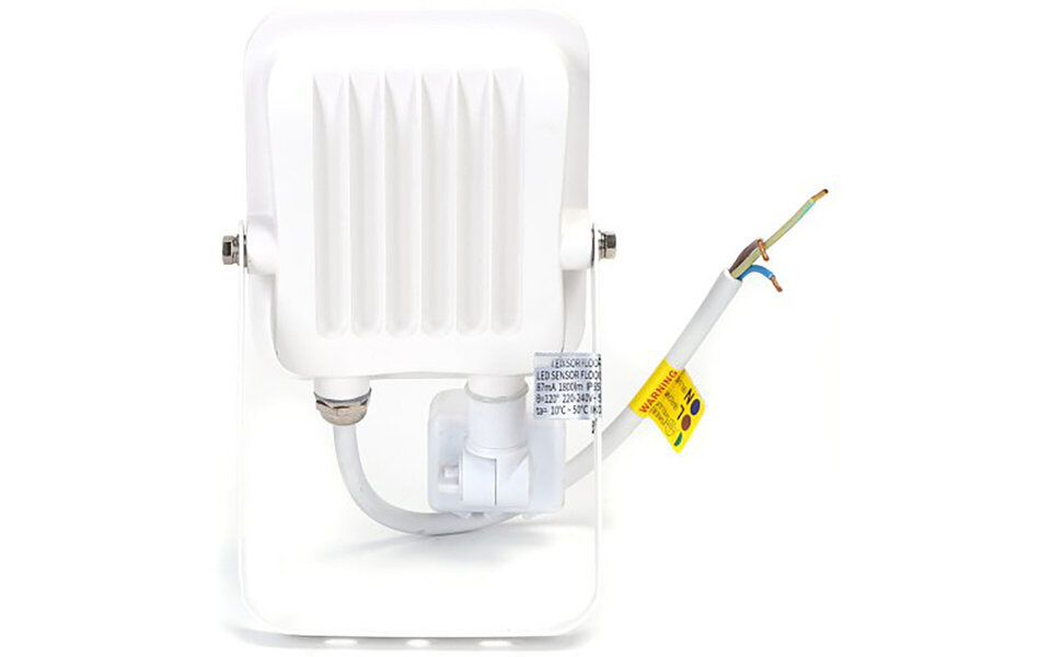 HLW LED LED Bouwlamp met Bewegingssensor - Waterdichte LED Wandlamp IP65, 20W, Neutraal Wit, Beam Angle Verstelbaar