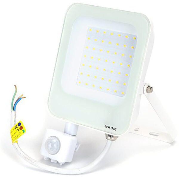 HLW LED LED Bouwlamp & Wandlamp met Sensor - Waterdicht IP65, Beam Angle Verstelbaar, Neutraal Wit HLW LED LED Bouwlamp & Wandlamp met Sensor - Waterdicht IP65, Beam Angle Verstelbaar, Neutraal Wit