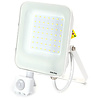 Zwarte LED bouwlamp en wandlamp met bewegingssensor, 30W, 2700 lumen, koel wit licht, waterdicht IP65