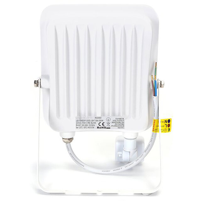 HLW LED LED Bouwlamp met Bewegingssensor - Waterdichte LED Wandlamp met Sensor, 50W Koud Wit 6500K