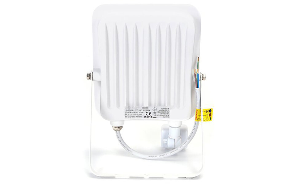 HLW LED LED Construction Lamp with Motion Sensor - Waterproof LED Wall Lamp with Sensor, 50W Cool White 6500K HLW LED LED Construction Lamp with Motion Sensor - Waterproof LED Wall Lamp with Sensor, 50W Cool White 6500K