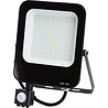 Mat zwarte LED bouwlamp 50W met bewegingssensor, 4700 lumen, 6500K, waterdicht IP65 Mat zwarte LED bouwlamp 50W met bewegingssensor, 4700 lumen, 6500K, waterdicht IP65