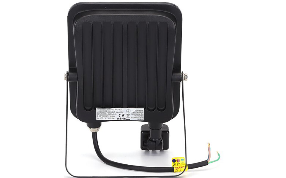 HLW LED LED Construction Lamp and Wall Lamp with Sensor 50W - Matte Black, Waterproof IP65, Cool White 6000K HLW LED LED Construction Lamp and Wall Lamp with Sensor 50W - Matte Black, Waterproof IP65, Cool White 6000K