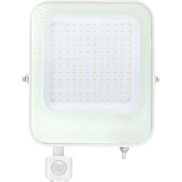 HLW LED LED Bouwlamp 100W met Sensor, Waterdicht IP65 - LED Bouwlamp & Wandlamp met Neutraal Wit HLW LED LED Bouwlamp 100W met Sensor, Waterdicht IP65 - LED Bouwlamp & Wandlamp met Neutraal Wit