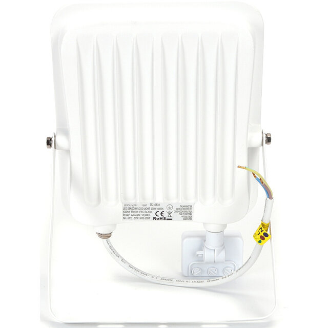 HLW LED LED Bouwlamp 100W met Sensor, Waterdicht IP65 - LED Bouwlamp & Wandlamp met Neutraal Wit