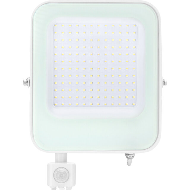 LED Bouwlamp 100W met Sensor - Waterdichte LED Bouwlamp Buitenverlichting