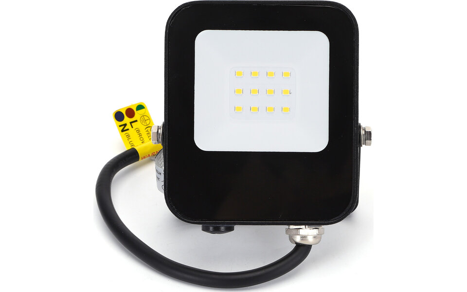 HLW LED LED Bouwlamp 10W - Waterdichte IP65 Zwarte & Witte LED Lamp, Neutraal Wit 4000K HLW LED LED Bouwlamp 10W - Waterdichte IP65 Zwarte & Witte LED Lamp, Neutraal Wit 4000K