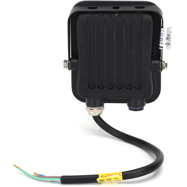 HLW LED LED Construction Lamp 10W - Waterproof IP65 Black & White LED Lamp, Neutral White 4000K