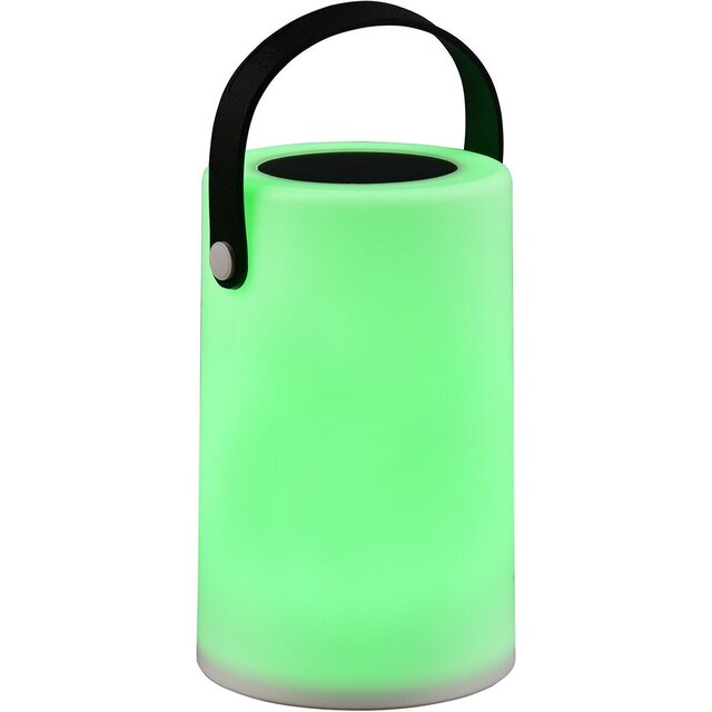 HLW LED LED Solar-Powered Table Lamp - Solar Table Lamp - Trion Garcin - USB Rechargeable - RGBW - Splashproof IP44 - Round - White