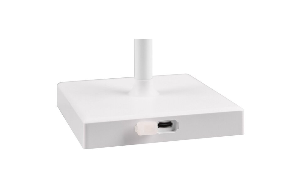 HLW LED LED Tafellamp met Oplaadbare Batterijen - Trion Sansy - 2.1W - RGBW - Spatwaterdicht IP44 - Dimbaar - Vierkant - Wit