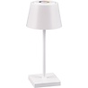 HLW LED LED Table Lamp with Rechargeable Batteries - Trion Sansy - 2.1W - RGBW - Splashproof IP44 - Dimmable - Square - White