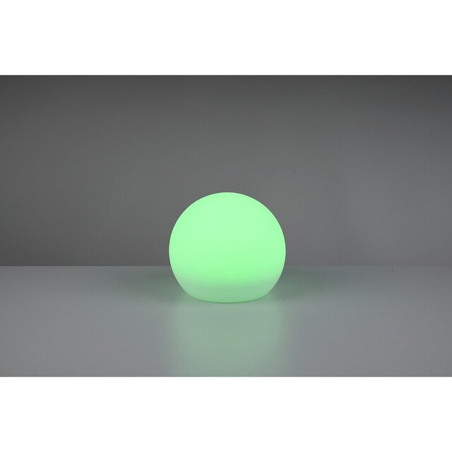 HLW LED LED Table Lamp with Solar Energy - Trion Mallo - Day and Night Sensor - 5W - Warm White 3000K - RGBW - Splashproof IP44 - Round - Matte White - Plastic HLW LED LED Table Lamp with Solar Energy - Trion Mallo - Day and Night Sensor - 5W - Warm White 3000K - RGBW - Splashproof IP44 - Round - Matte White - Plastic