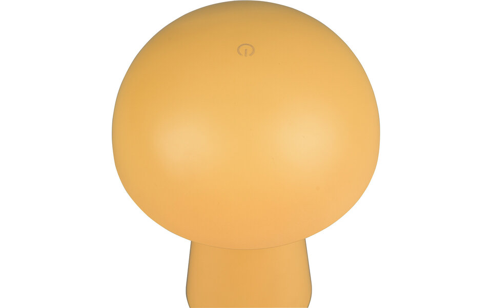 HLW LED LED Tafellamp - Tafelverlichting - Trion Lenio - 2W - Warm Wit 3000K - Dimbaar - USB Oplaadbaar - Spatwaterdicht IP44 - Rond - Mat Oranje - Kunststof HLW LED LED Tafellamp - Tafelverlichting - Trion Lenio - 2W - Warm Wit 3000K - Dimbaar - USB Oplaadbaar - Spatwaterdicht IP44 - Rond - Mat Oranje - Kunststof