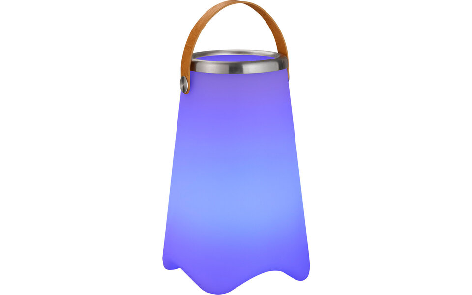HLW LED LED Tafellamp - Trion Jamino - Bluetooth Speaker - Spatwaterdicht - Afstandsbediening - Oplaadbaar - RGBW - Wit