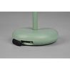HLW LED LED Table Lamp with Rechargeable Batteries - Trion Berna - 2W - Warm White 3000K - Splashproof IP44 - Dimmable - Round - Matte Green - Plastic HLW LED LED Table Lamp with Rechargeable Batteries - Trion Berna - 2W - Warm White 3000K - Splashproof IP44 - Dimmable - Round - Matte Green - Plastic