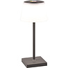 HLW LED LED Table Lamp with Rechargeable Batteries - Trion Sansy - 2.1W - RGBW - Splashproof IP44 - Dimmable - Square - Anthracite