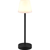 LED Tafellamp met Oplaadbare Batterijen - Trion Marty - 2.2W - Aanpasbare Kleurtemperatuur - Dimbaar - Spatwaterdicht IP44 - Rond - Zwart LED Tafellamp met Oplaadbare Batterijen - Trion Marty - 2.2W - Aanpasbare Kleurtemperatuur - Dimbaar - Spatwaterdicht IP44 - Rond - Zwart