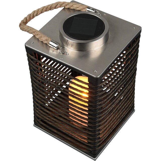 HLW LED LED Table Lamp with Solar Energy, IP44 Splashproof and Day and Night Sensor