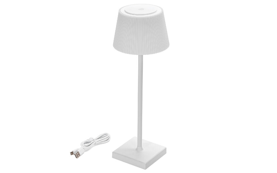 HLW LED Dimbare LED lamp met USB oplaadbaar - Witte vloerlamp & dimbare wandlamp